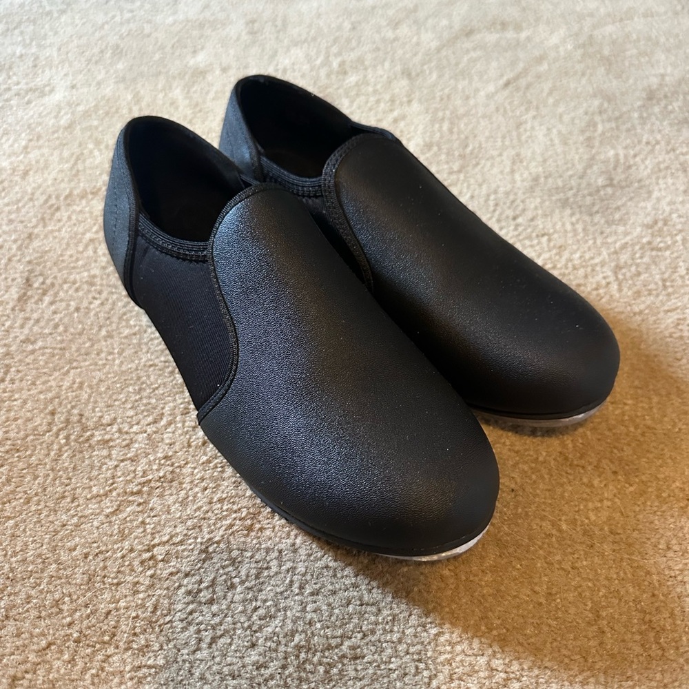 Linodes Unisex PU Leather Slip On Tap Shoe Dance Shoes